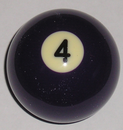 NLA Number 4 Pool Ball Gear Knob 14mm Standard